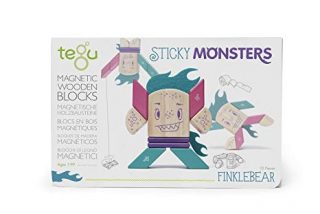 Kit de construcción magnético Tegu Monsters Finklebear 10 piezas