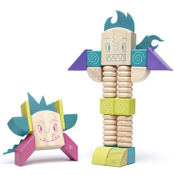 Kit de construcción magnético Tegu Beans & Tumtum 30 piezas - Imagen 2