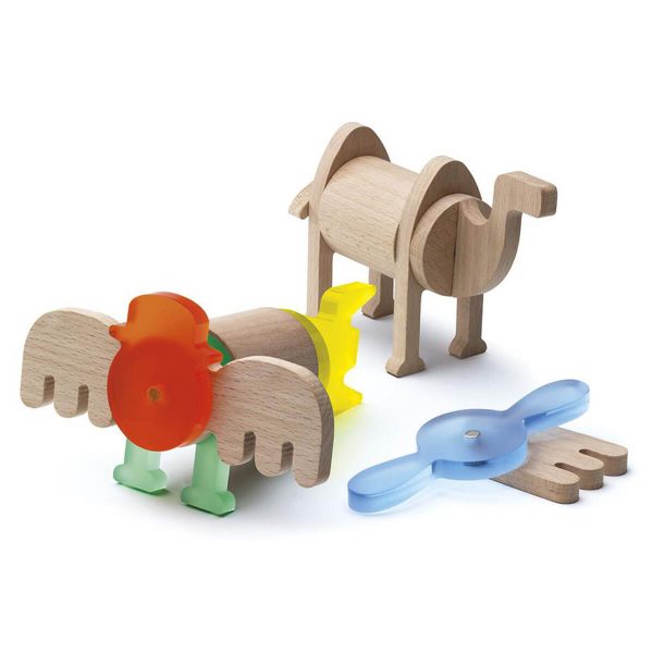 Juego de construcción mágnetico Fauna LeKkid - Imagen 3