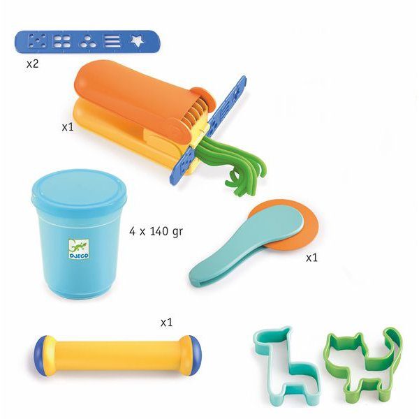 Set para modelar con plastilina blanda "Todo para comenzar" Djeco - Imagen 2
