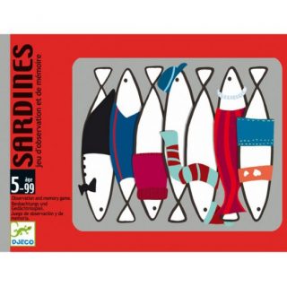 Juego de cartas Sardinas de Djeco