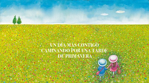 Un día más contigo caminando por una tarde de primavera