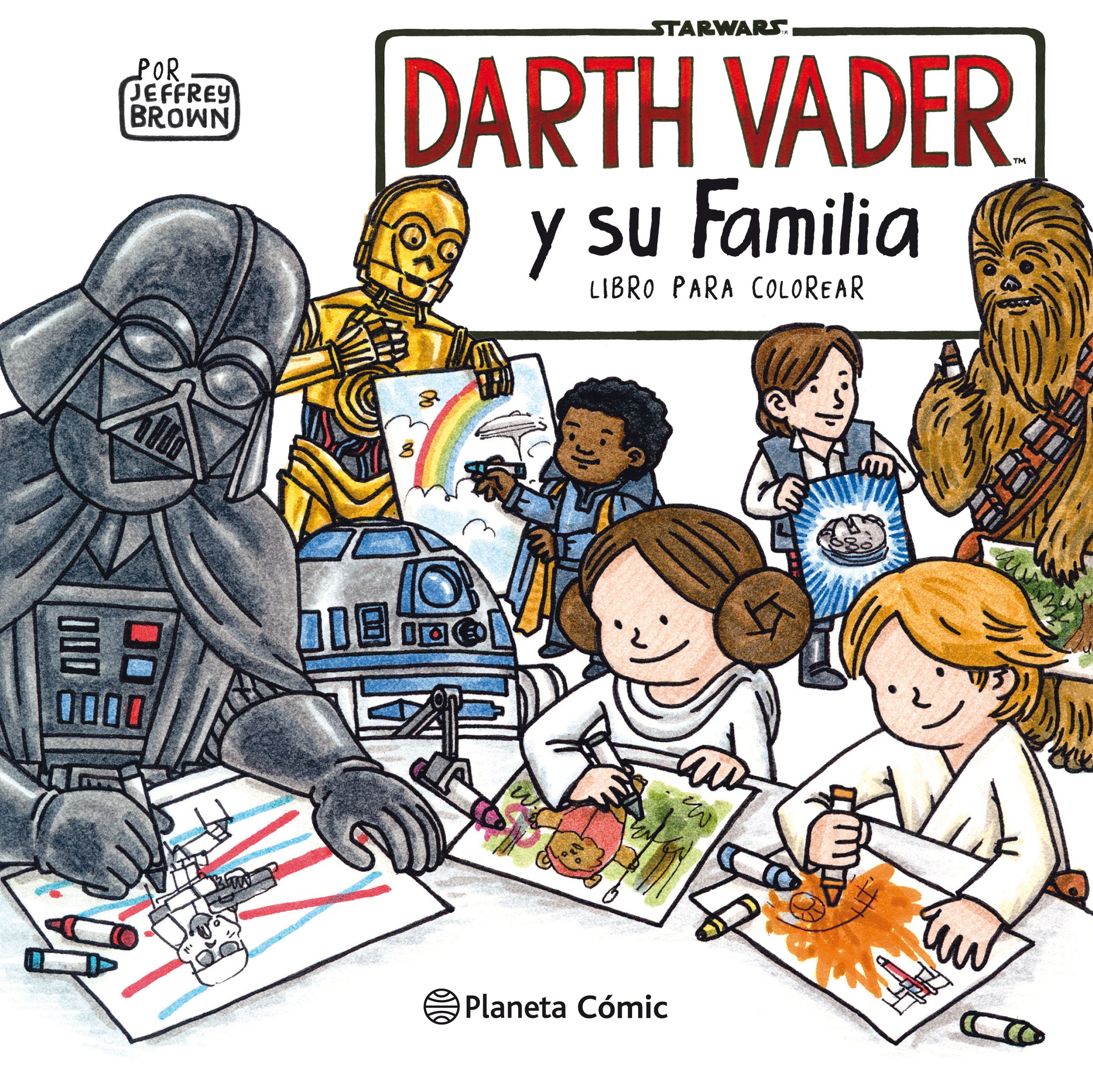 Star Wars Darth Vader y su familia. Libro para colorear