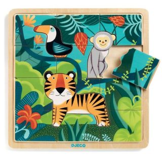 Puzle encajable Jungla 15 piezas