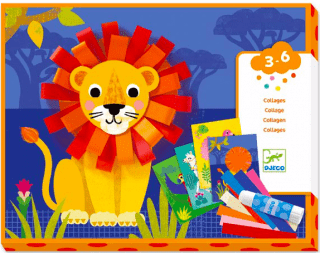 Set para hacer collages con bucles de Djeco
