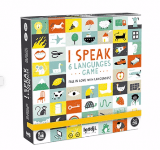 Juego para aprender idiomas "I speak 6 languages game" de londji