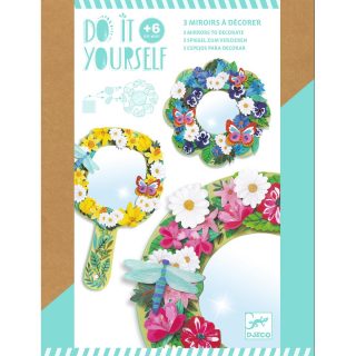 Espejos para decorar con flores Djeco