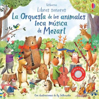 Libro sonoro La Orquesta de los animales toca música de Mozart