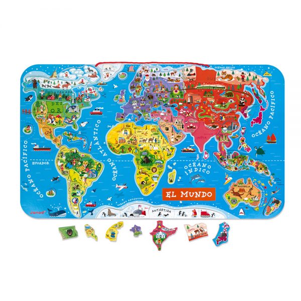 Mapa magnético del mundo Janod