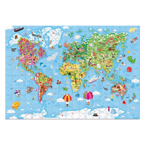 Puzle de 300 piezas Atlas Mundial de Janod - Imagen 2