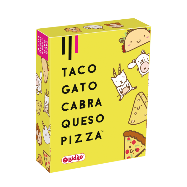 Taco, gato, cabra, queso, pizza