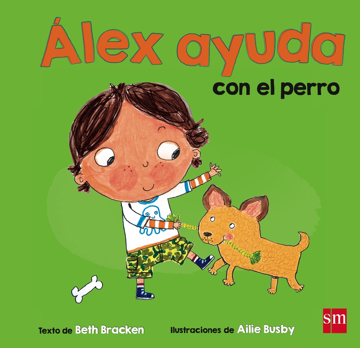 Álex ayuda con el perro