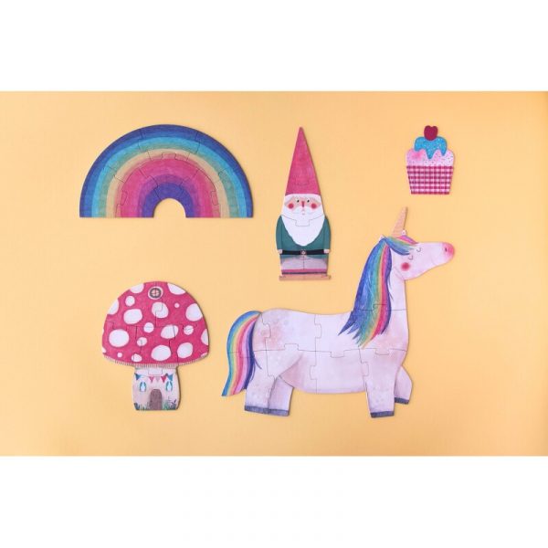 5 puzles progresivos Cumpleaños de Unicornio de Londji - Imagen 2