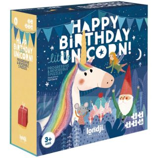 5 puzles progresivos Cumpleaños de Unicornio de Londji