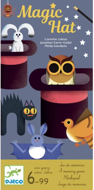 Juego de memoria Magic Hat de Djeco