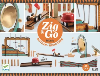 Circuito de canicas Zig & Go Music 52 piezas Djeco