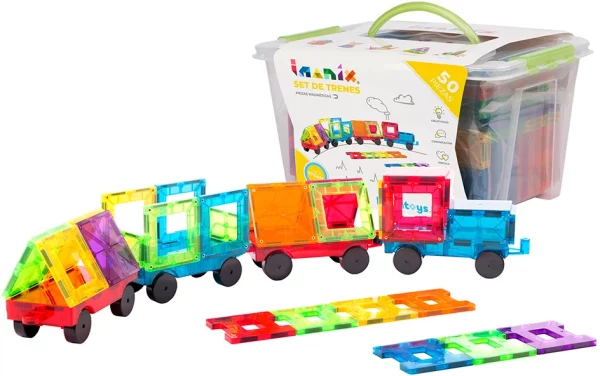 Braintoys Imanix Set de Trenes 50 piezas