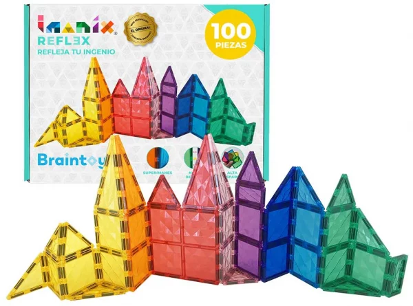 Juego de imanes Braintoys Imanix Reflex 100 piezas