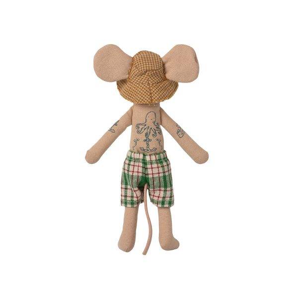 Ratoncito Papá Maileg en caseta de playa - Imagen 3