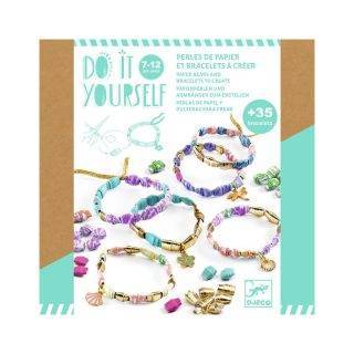 Pulseras de papel elegantes y doradas de Djeco