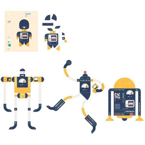 Juego de robots tipo tangram Apollo de Londji - Imagen 3