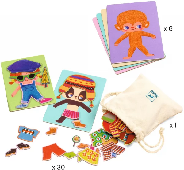Juego educativo Me visto de Djeco - Imagen 2