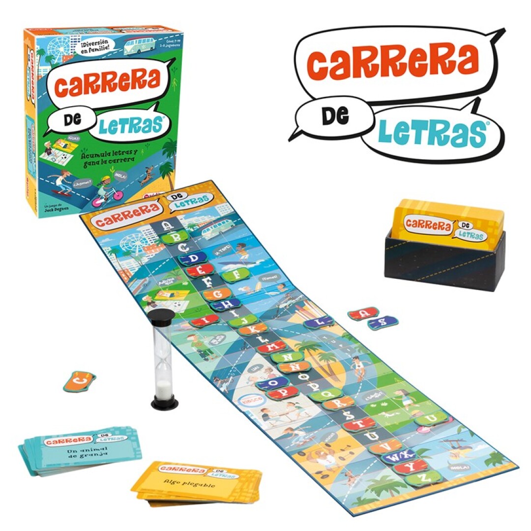 Lúdilo Juegos - CARRERA DE LETRAS 🚗💨 ¿Estás preparado para ser el  primero/a en ganar la carrera?🏁 1️⃣Prepara el juego 👉Para empezar a jugar  a este juego de mesa, prepara el tablero
