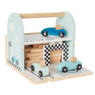Circuíto de coches de madera portátil de Jabadabado