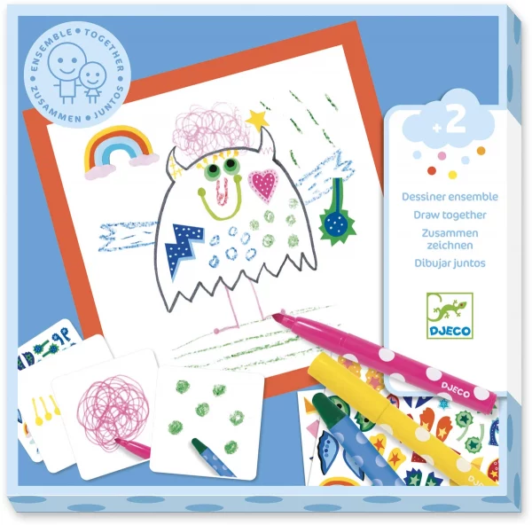 Set para dibujar y decorar Monstruos de Djeco