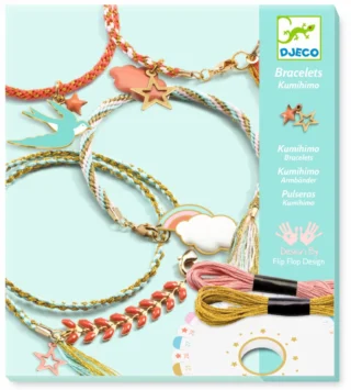 Set para crear pulseras y brazaletes kumihimo de Djeco
