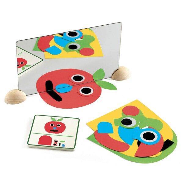 Juego de simetrías con espejo Ze Mirror Faces de Djeco - Imagen 2