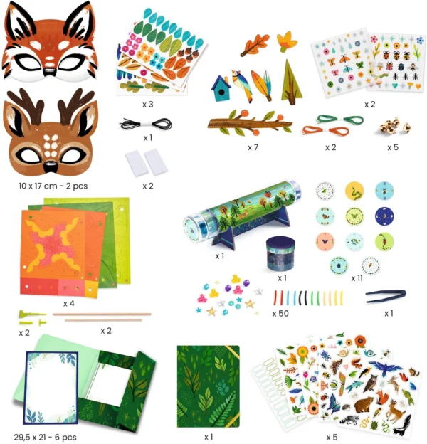 Set de manualidades Máscaras de la naturaleza de Djeco - Imagen 3