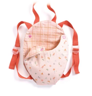 Mochila para bebés rosa Pomea de Djeco