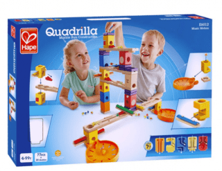 Laberinto de canicas Quadrilla 77 piezas + 20 canicas de Hape