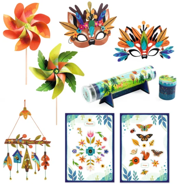 Set de manualidades Máscaras de la naturaleza de Djeco - Imagen 2