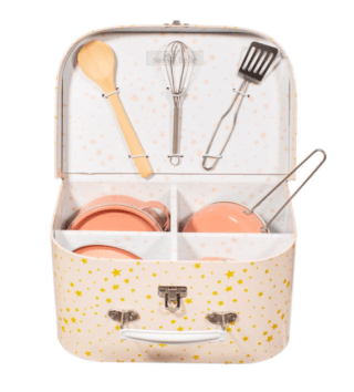 Set de ollas en maleta de Sass & Belle