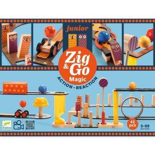 Circuito de canicas Zig & Go Junior Magic 43 piezas Djeco