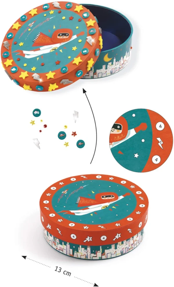 Caja para decorar Súper tesoro de Djeco - Imagen 2