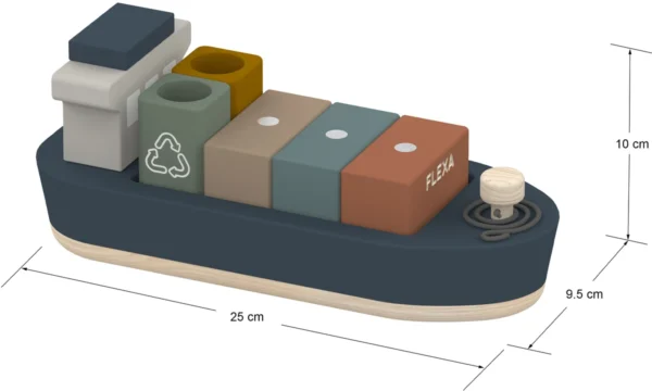 Barco portacontenedores con grúa de Flexa - Imagen 2