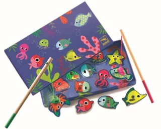 Juego de pesca coloreada de Djeco