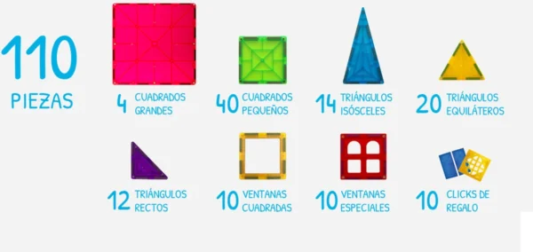 Juego de imanes Imanix Classic 110 piezas con contenedor - Imagen 2