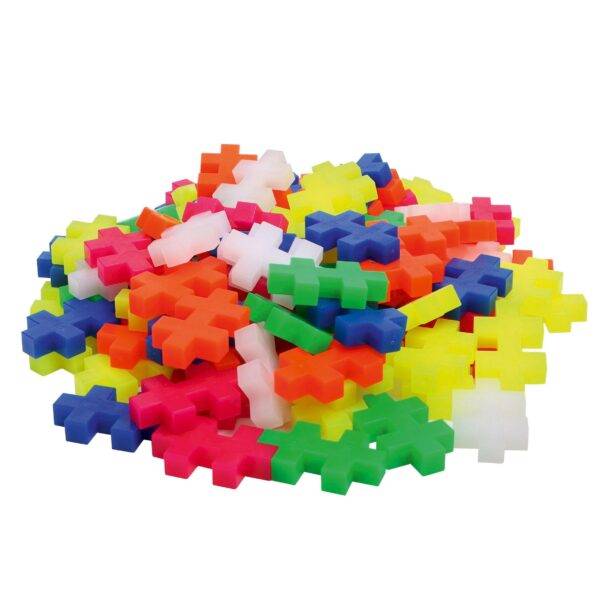 PLUSPLUS Cubo de piezas: Neón 100 piezas Big - Imagen 2