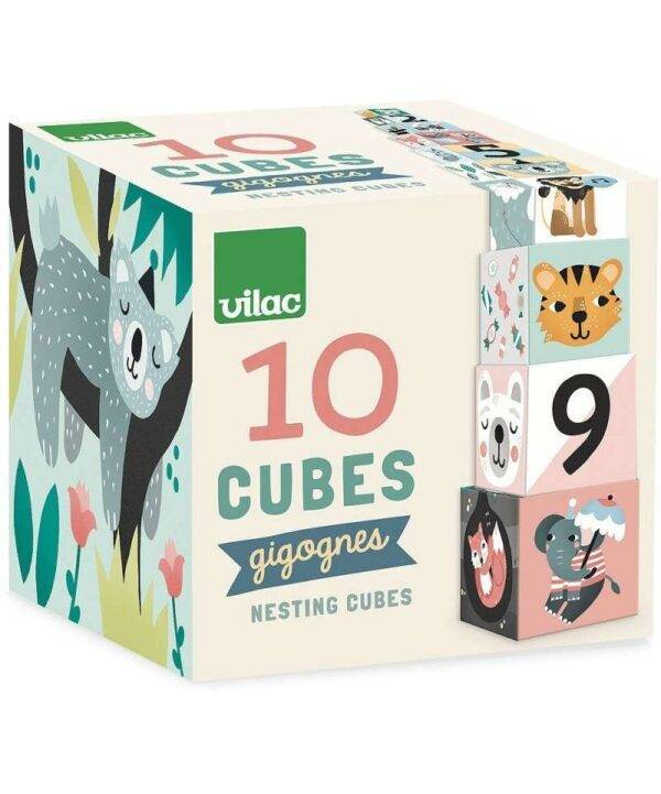 Cubos para apilar Animales de Vilac - Imagen 2