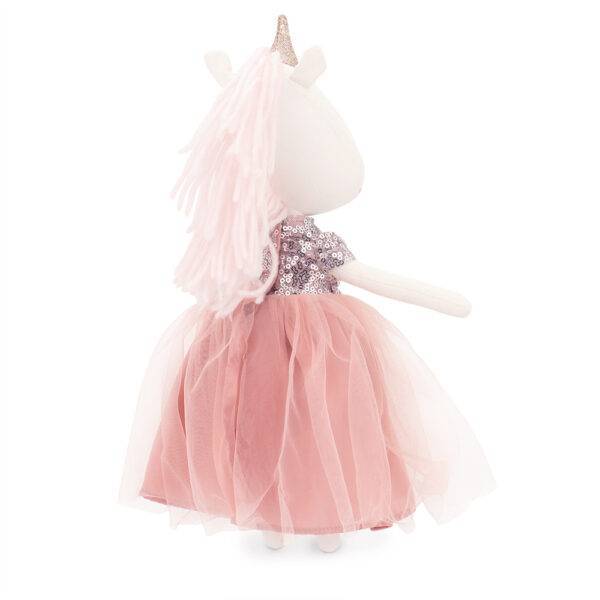 Dafne la unicornia con vestido rosa de lentejuelas - Imagen 3
