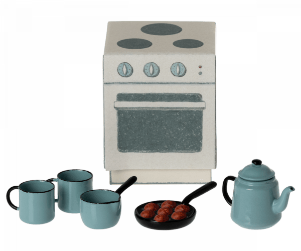 Juego de cocina con accesorios Madam Blue Maileg