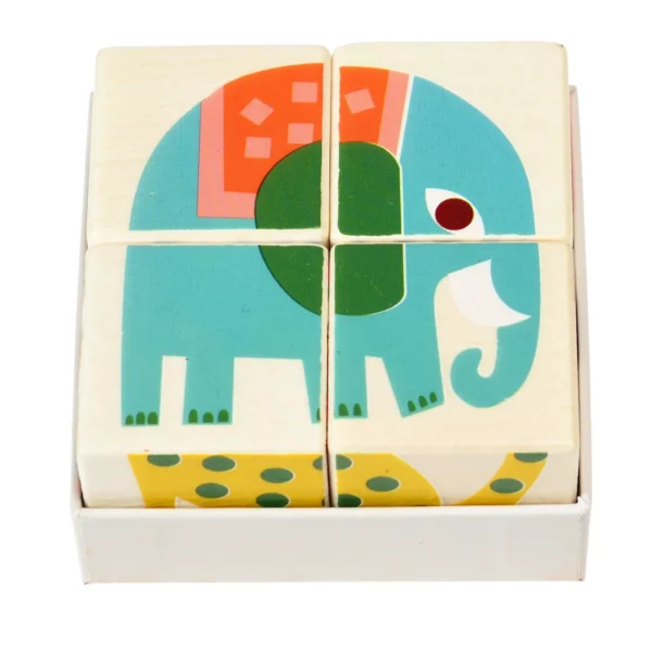 Puzle de cubos de madera Wild Wonders - Imagen 2