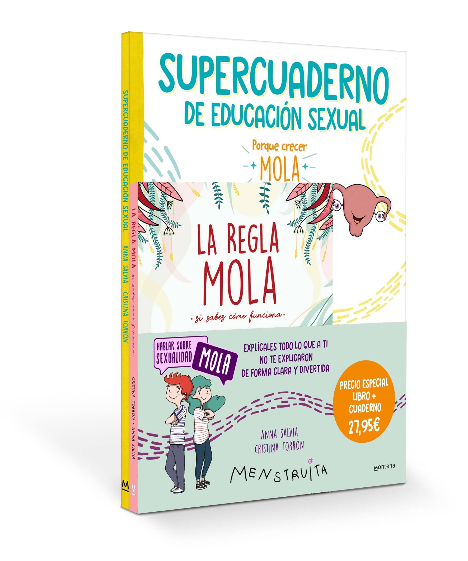 Pack Aprende con Menstruita (La regla mola + Supercuaderno de educación sexual) (Menstruita)