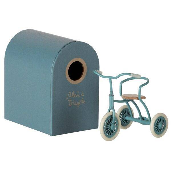 Triciclo metálico azul Maileg