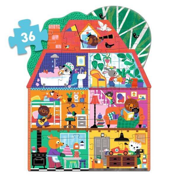 Puzle de 36 piezas La casa de los amiguitos
