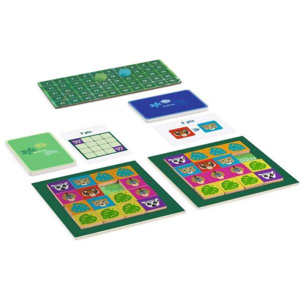 Juego de destreza, rapidez y estrategia Jungle Taquin de Djeco - Imagen 2
